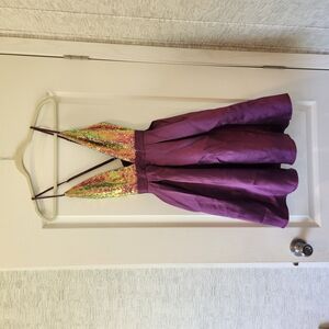 Fashion Nova Plum Sequin Dress Size M Euc